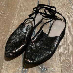 Slipper Espadrille Tie-Up Shoes by Fanylrobin x Free People